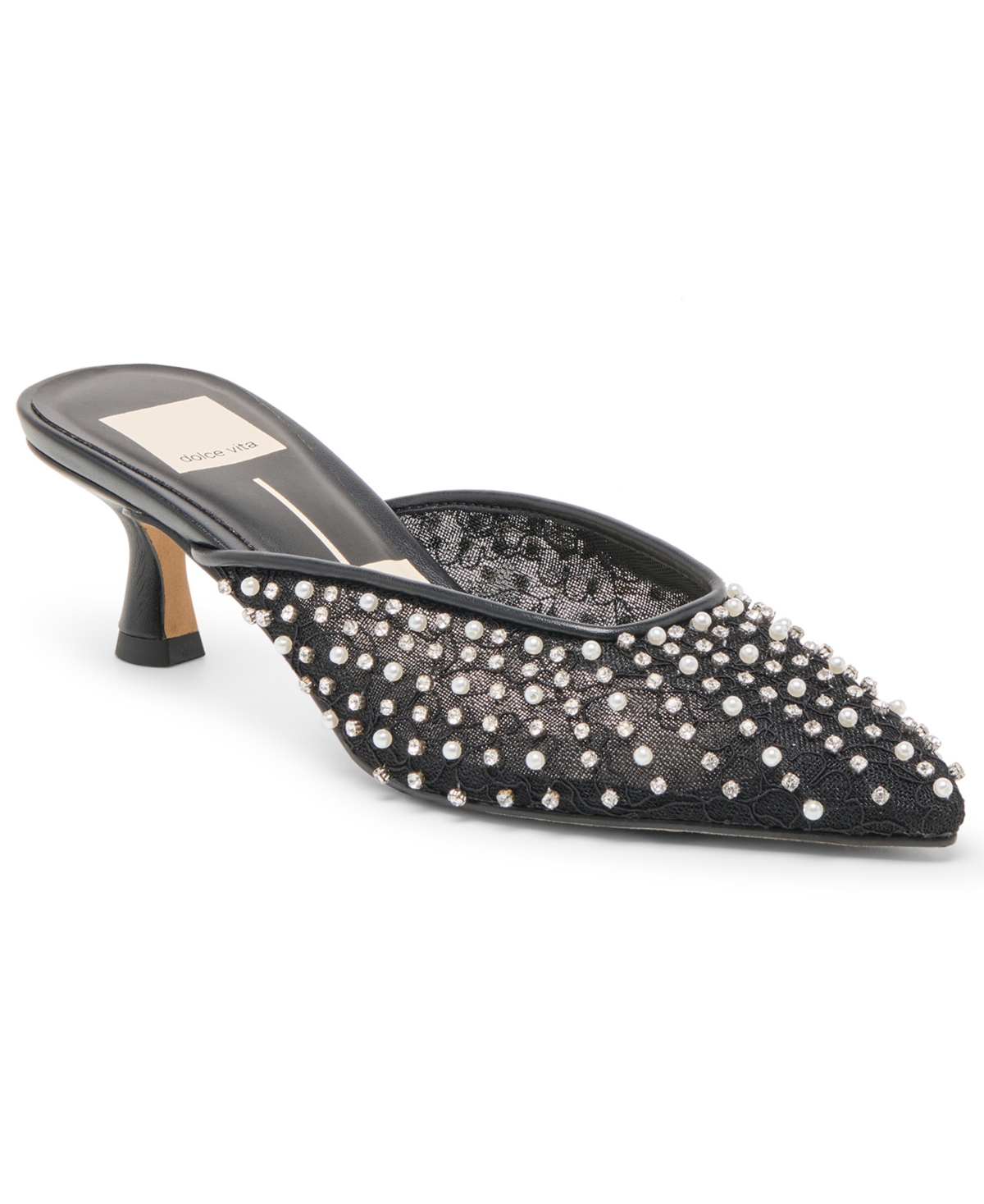 Dolce Vita Cleo Kitten Heel Mule In Black
