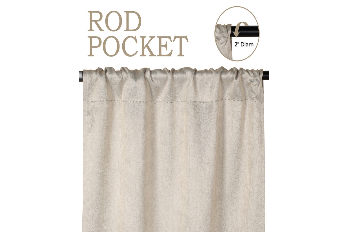 Superior Senna Textured Blackout Curtain Set of 2 Panels