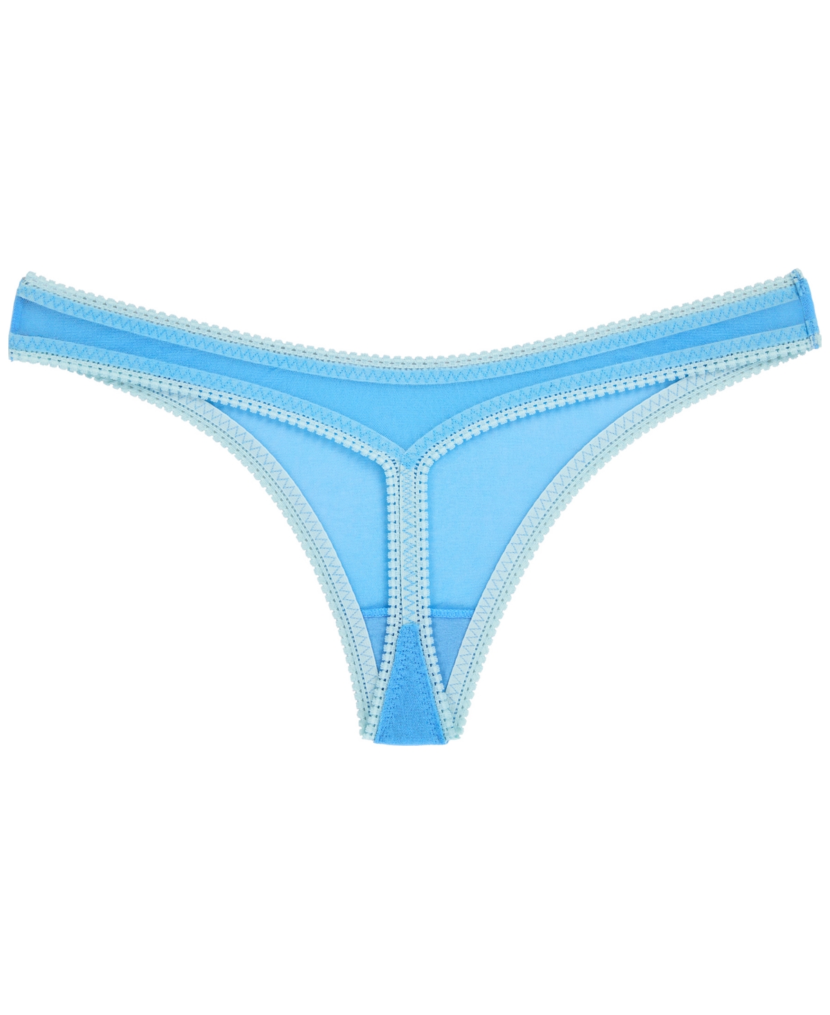 On Gossamer Women's Mesh Thong Underwear 3512 In Blue