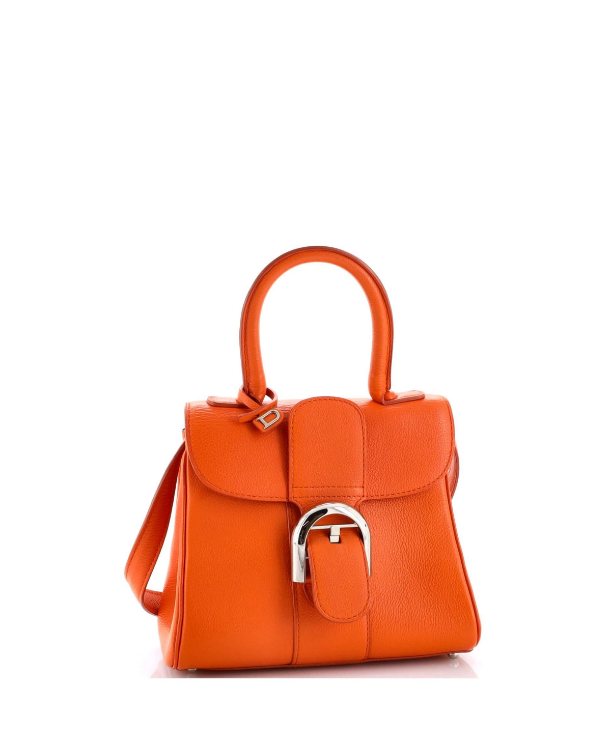 Pre-Owned Delvaux Mini Brillant Top Handle Bag Leather