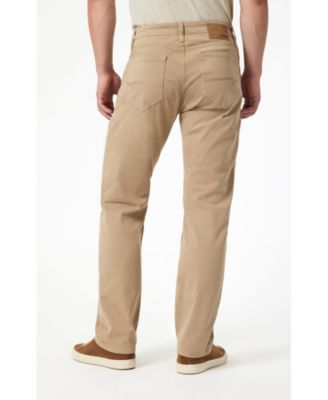 Men's Mavi Matt Relaxed Straight Leg In Khaki Casual Twill