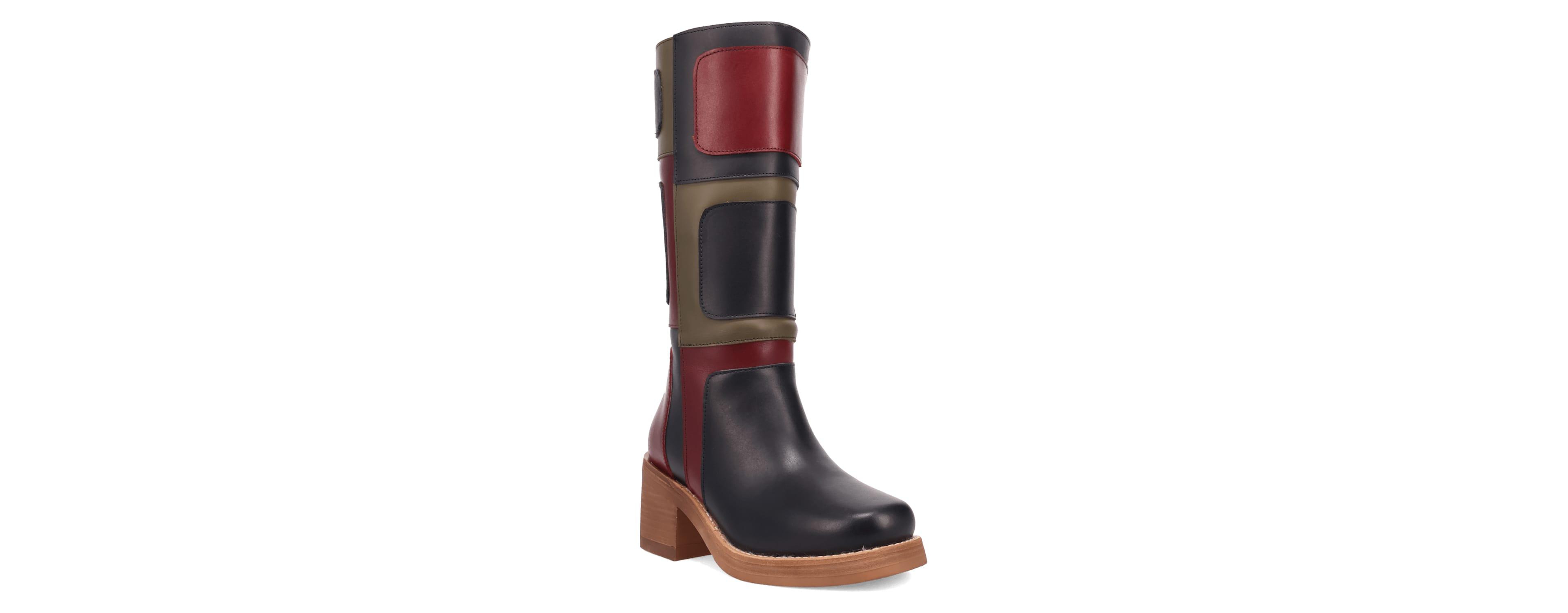 Dingo Women's Patches Leather Boot