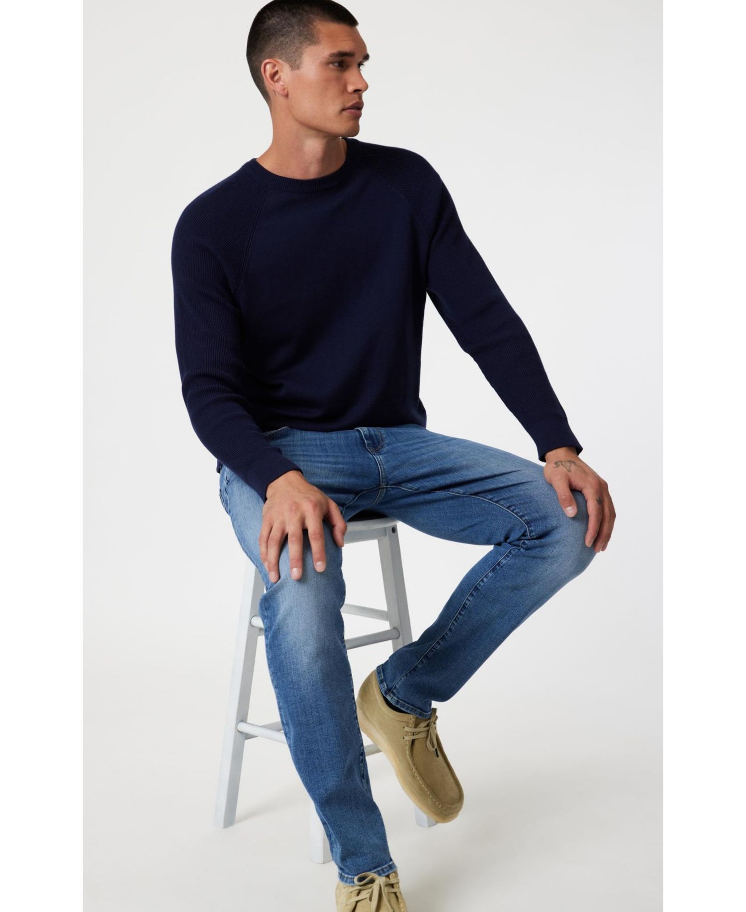 Men's Jake Regular Rise Skinny Leg In Mid Brushed Nashville