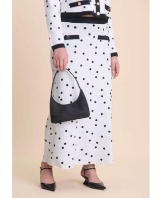 Women's Intarsia Trumpet Sweater Skirt