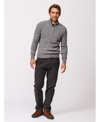 Men's Pepper Lambswool Zip Neck Sweater