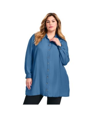 Women's Plus Size Sia Chambray Shirt