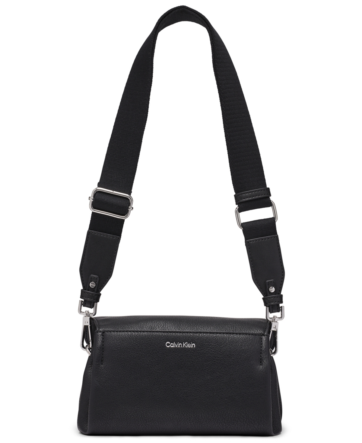 Macy's Kala Metal Lock Crossbody Bag In Black