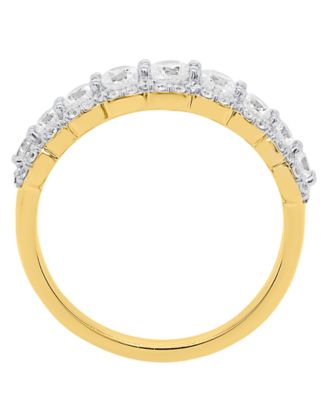 Lab-Grown Diamond Ring (1 ct. t.w.) in Sterling Silver or 14k Gold Plated Sterling Silver