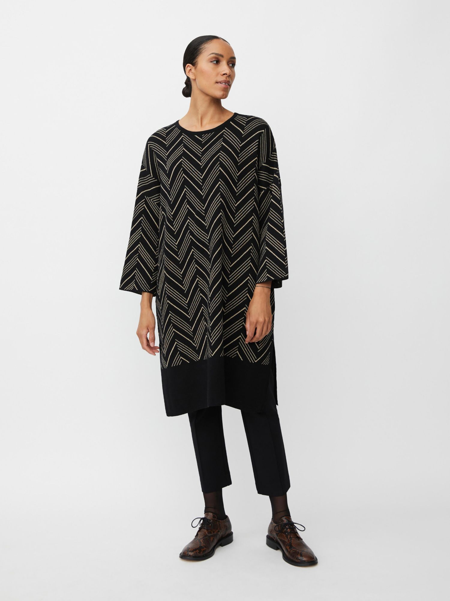 Women's MaNuska3/4 Sleeve Loose Fit Midi Dress