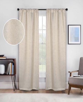 Senna Textured Blackout Curtain Set of 2 Panels, 26"x 84"
