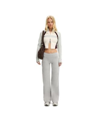 Women's Active Spliced Knit Zip Through