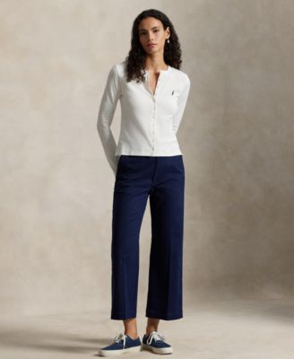 Women's Chino Wide-Leg Pants