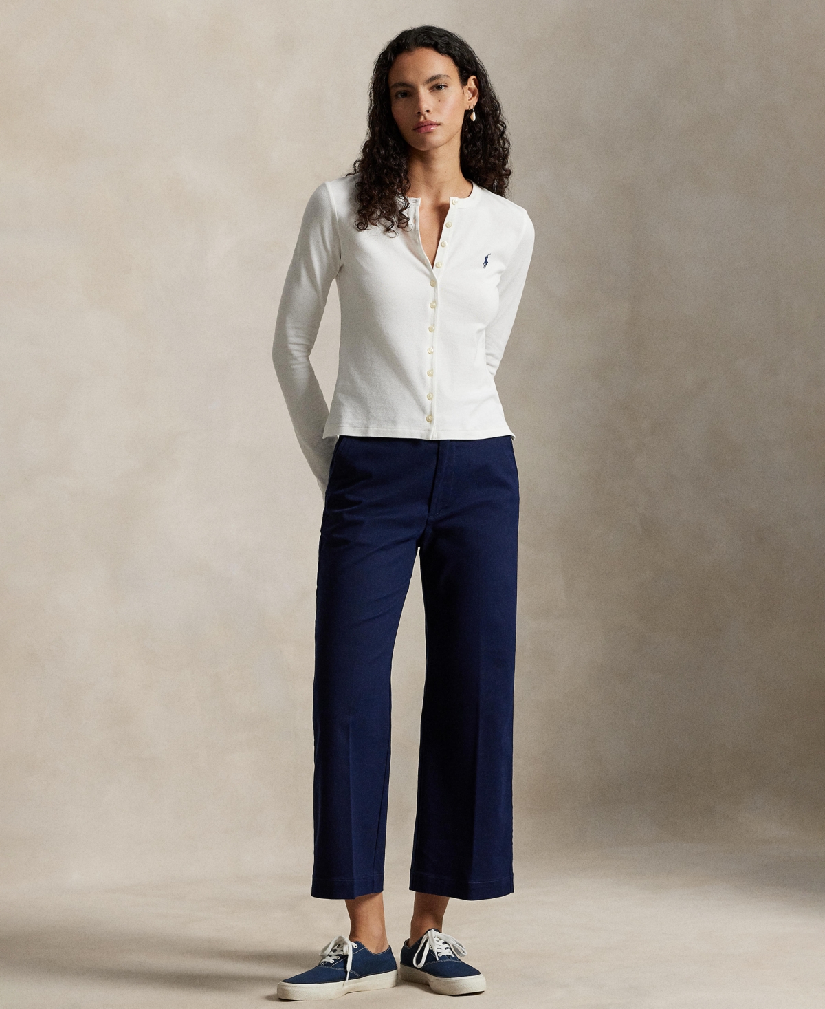 Polo Ralph Lauren Women's Chino Wide-Leg Pants