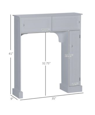 Bathroom Storage Cabinet with Adjustable Shelves Freestanding Rack for Bathroom Storage and Organization