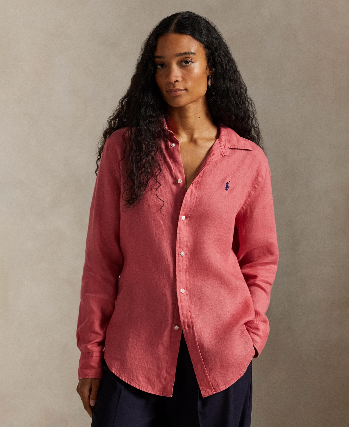 Polo Ralph Lauren Women's Classic-fit 100% Linen Shirt In Neutral