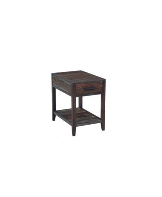Fall River Solid Sheesham Wood End Table, Natural