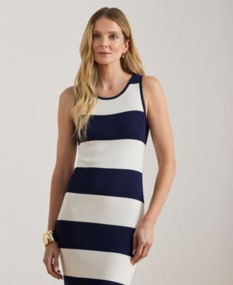 Women's Striped Midi Tank Dress