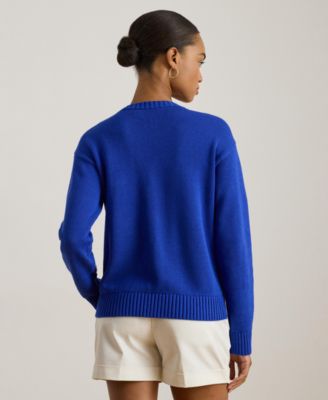 Women's Color-Blocked Crewneck Sweater