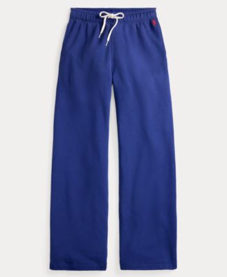 Women's Drawstring Fleece Wide-Leg Sweatpant