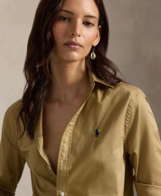 Women's Classic-Fit Cotton Twill Shirt