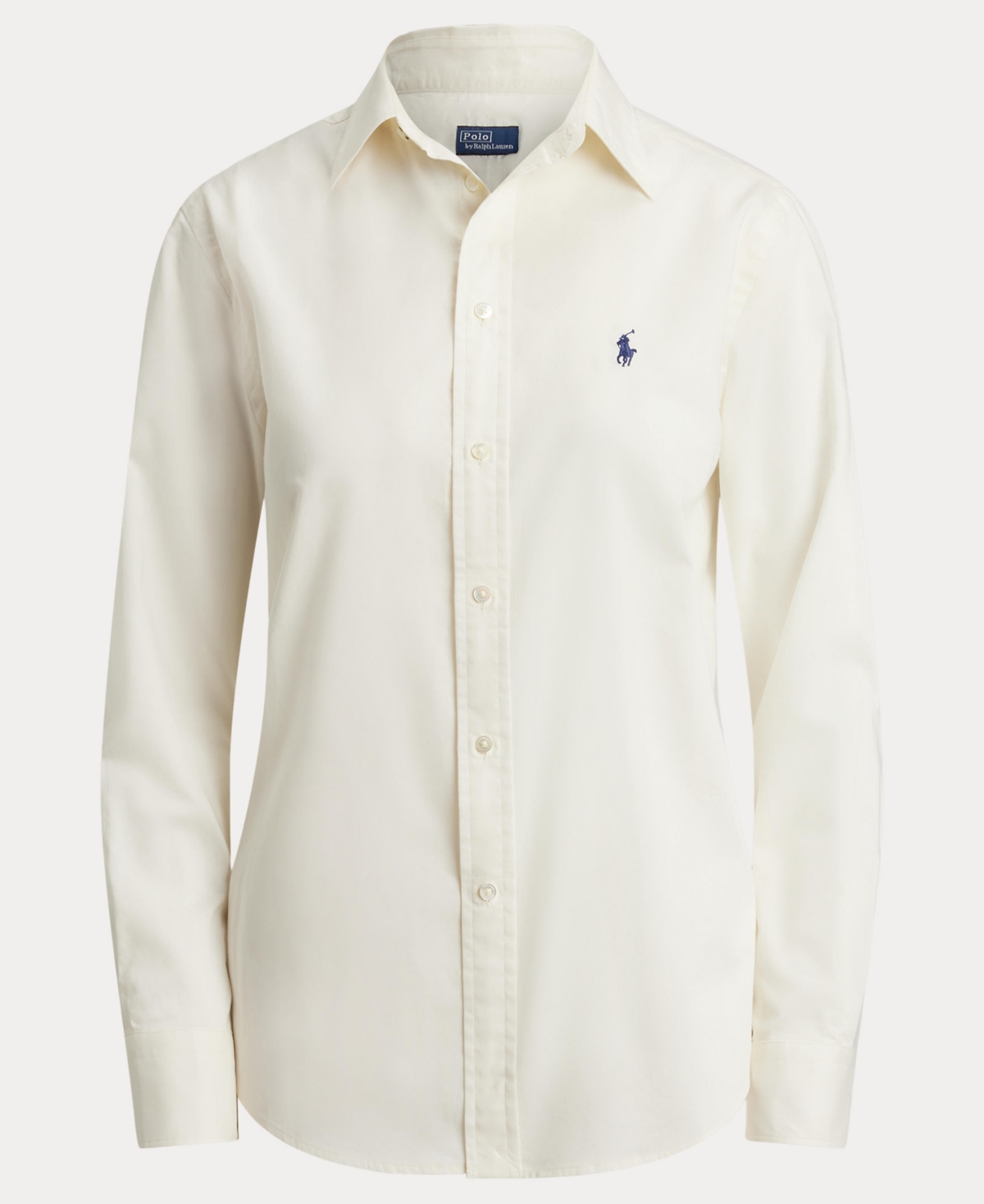 Polo Ralph Lauren Women's Classic-fit Cotton Twill Shirt In White