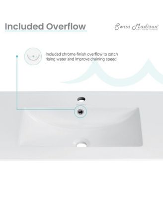 Cannes 48 Single, Two Doors, Three Drawers, Bathroom Vanity