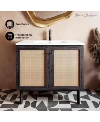 36" Classe Freestanding Bathroom Vanity with Sink Top