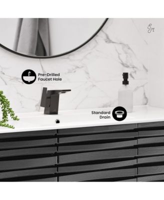 Cascade 48" Bathroom Vanity in Black