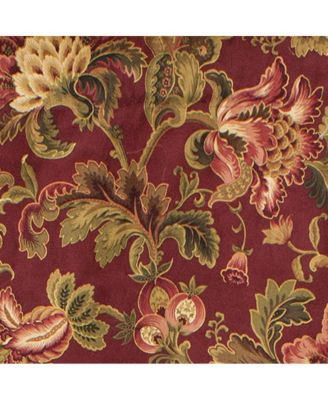 Noblesse Cornice 3" Rod Pocket Valance 50" x 17" Ruby by RLF Home