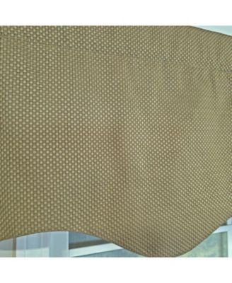 100% Cotton Basket Weave Regal With Poly/Cotton lining Rod Pocket Valance 50" x 15" Loden