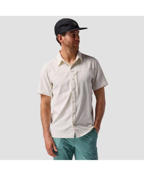 Мужская рубашка Backcountry Tahoe Woven Convertible Snap-Up Shirt Performance Shirts Long Sleeve, цвет: Egret