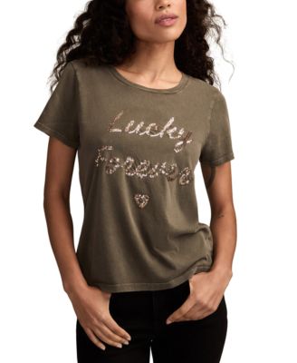 Lucky Brand - Women's Lucky In Love Classic Crewneck T-Shirt