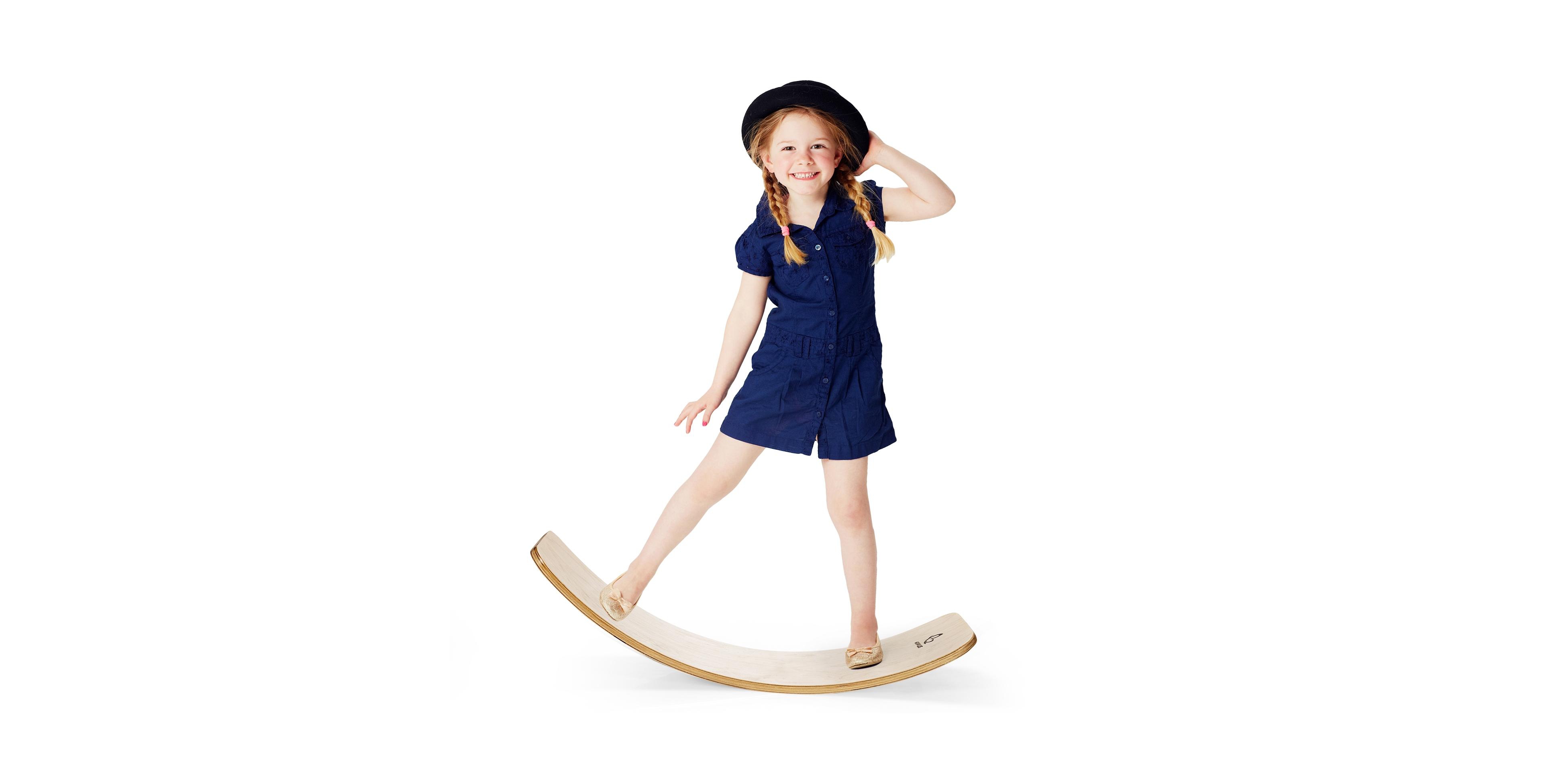 Mecale 35 Inch Wooden Balance Board for Kids and Adults Support 660 Lbs