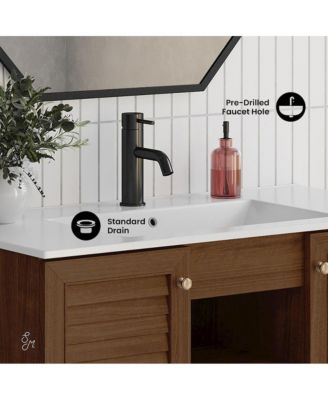 36" Bron Freestanding Bathroom Vanity With Sink Top