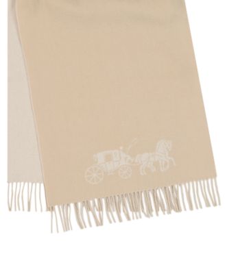 Women's Oversized Bicolor Horse and Carriage Muffler