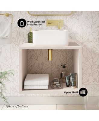 Concorde 24'' Wall-Hung Vanity In White Oak