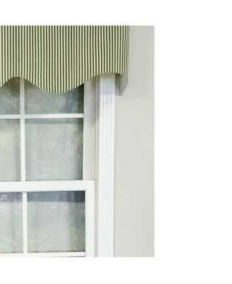 Luxurious Modern Design Classic MG-Ticking Stripe Regal Style Window Valance 50" x 17" Blue
