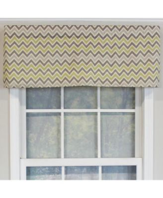 See Saw Tailored 100% Cotton with Fully Lined 3" Rod Pocket Valnance for Windows 50" x 14" Blue