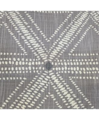 100% Cotton Zircon Regal With Poly/Cotton Ivory lining Rod Pocket Valance 50" x 16" Gray