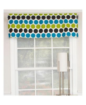 Fanci Tailored 100% Cotton with Fully Lined 3" Rod Pocket Valnance for Windows 50" x 14" Multi