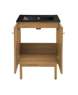 24" MDF Freestanding Bathroom Vanity 3-Hole Centerset Sink Top