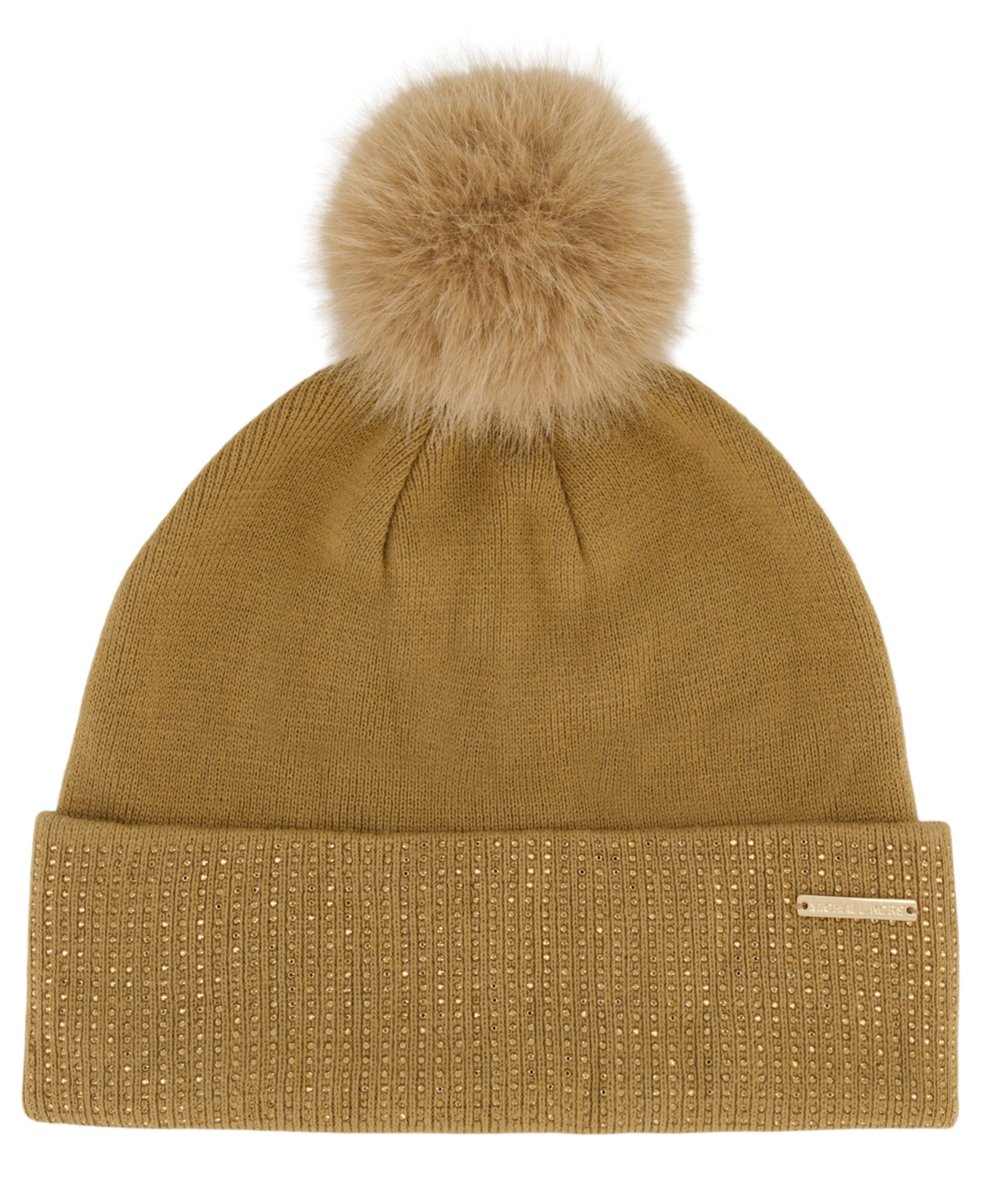 Michael Kors Michael  Women's Fine Crystal Cuff Hat In Brown