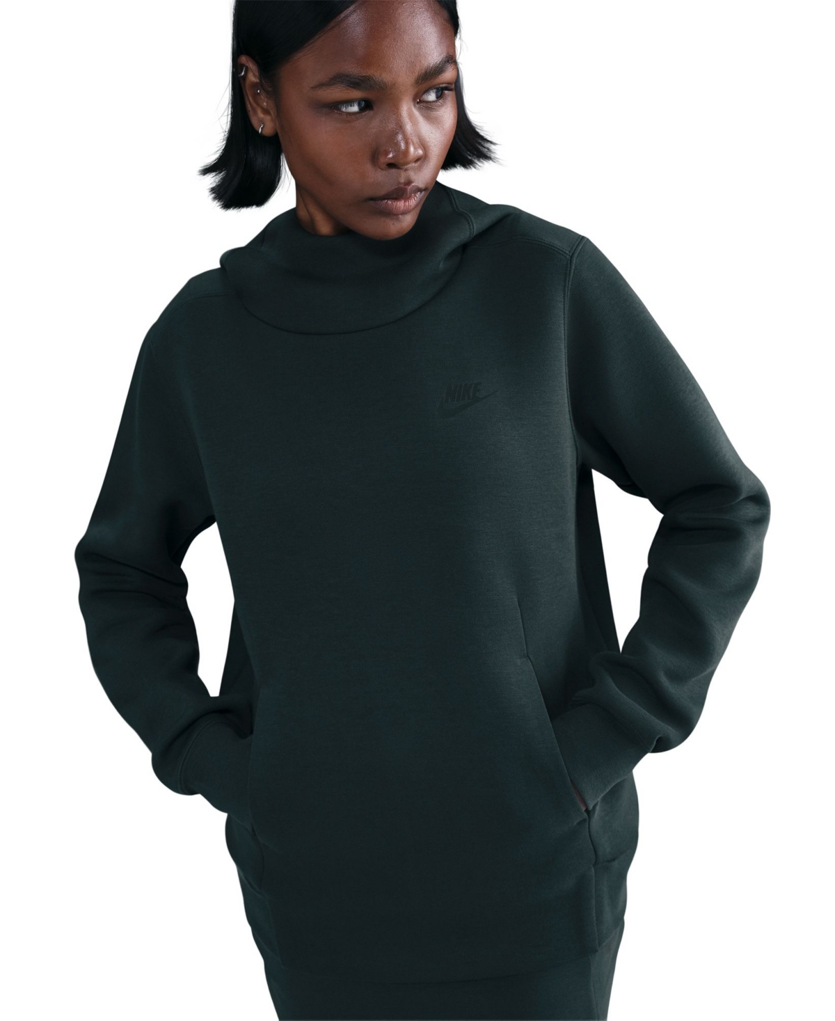 Nike Sportswear Women's Tech Fleece Pullover Hoodie In Green