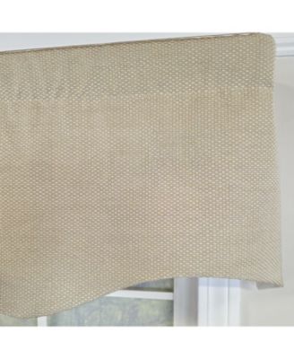 100% Cotton Basket Weave Regal Poly/Cotton Ivory lining Rod Pocket Valance 50" x 15" Khaki