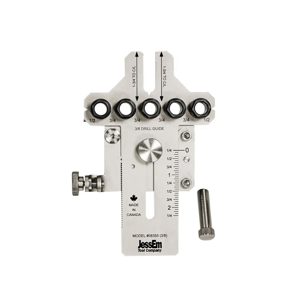 JessEm 08355 3/8" Stainless Dowelling Jig with Angle