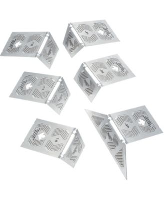 07515 6 Piece Stainless Steel Saddle Square Set Precision Measuring Tools for Accurate Layout and Marking