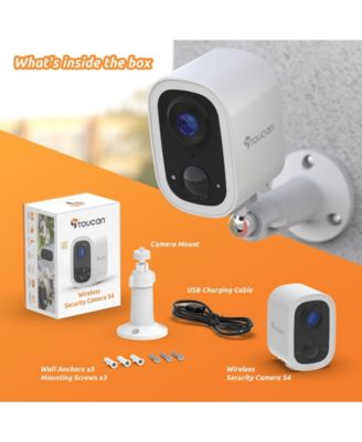Wireless Security Camera S4 2-Pack No Subscription Required
