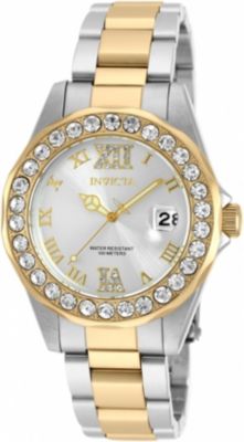 Women's 20215 Pro Diver Quartz 3 Hand Silver Dial Watch