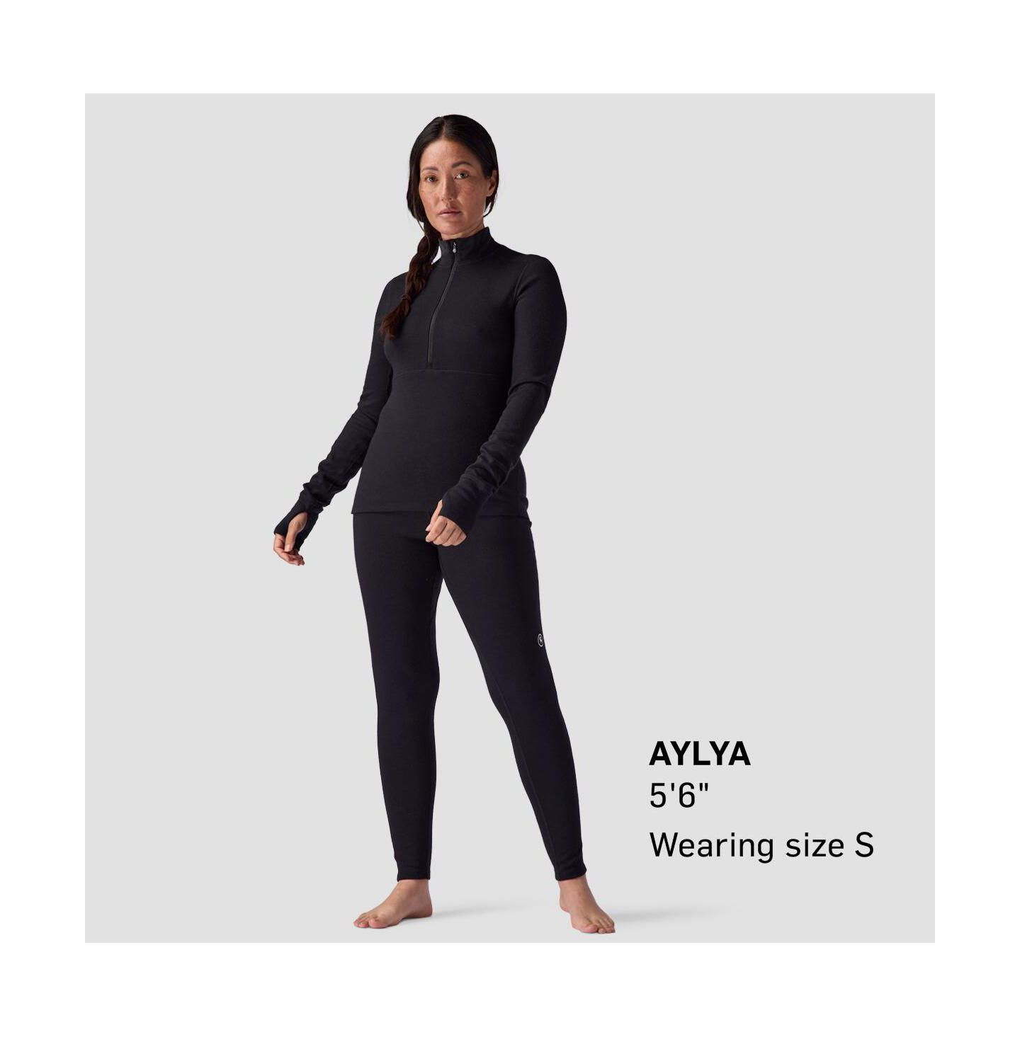 Топы Baselayer, на молнии, шерсть мериноса — Backcountry, цвет: Чёрный — фото 6