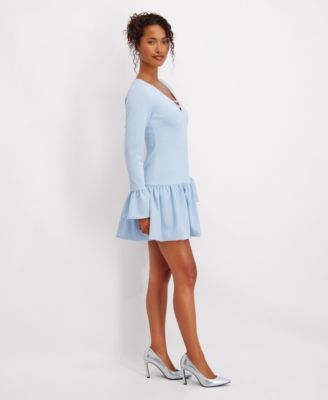 Women's Fluence Bottom Long Sleeves Mini Dress